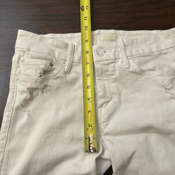 MOTHER white the Looker distressed skinny jeans size 27 - Picture 15 of 15